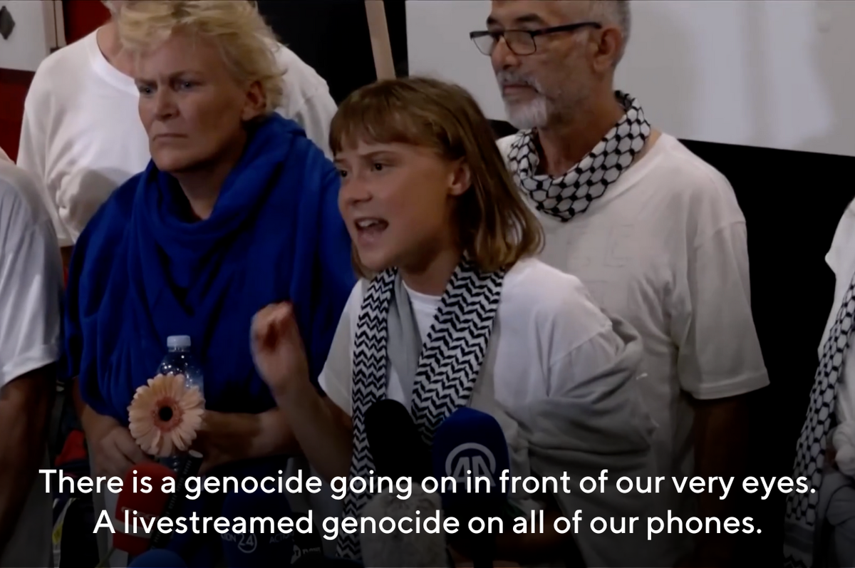 greta thunberg governments failed global sumud flotilla deported israel