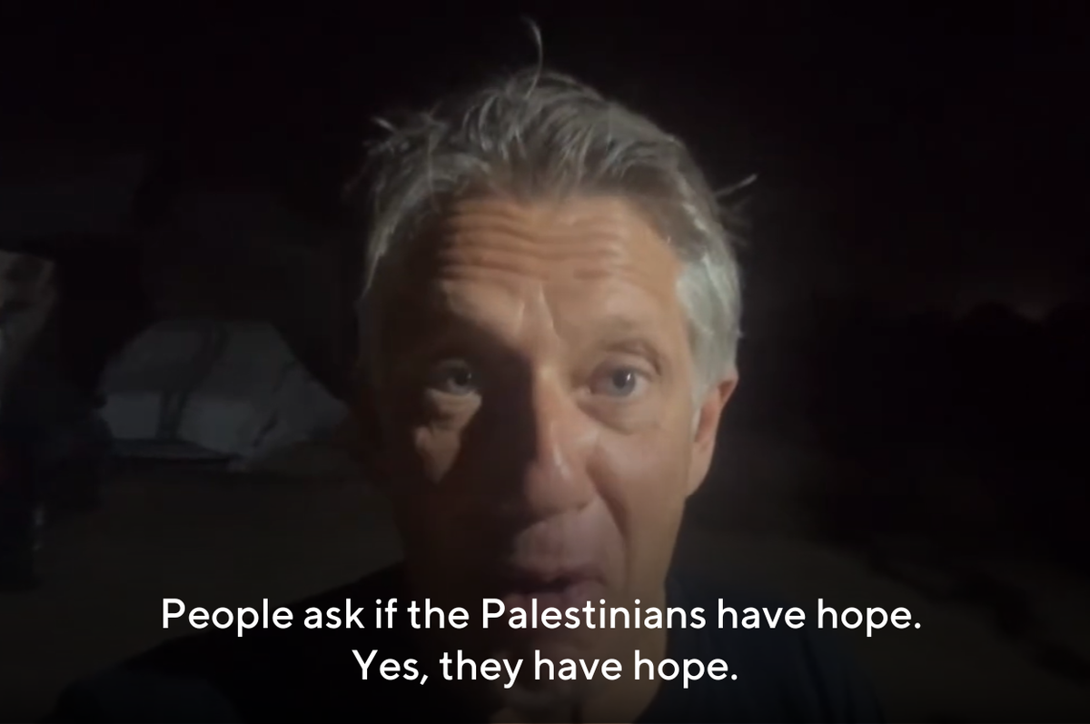 james elder gaza ceasefire video