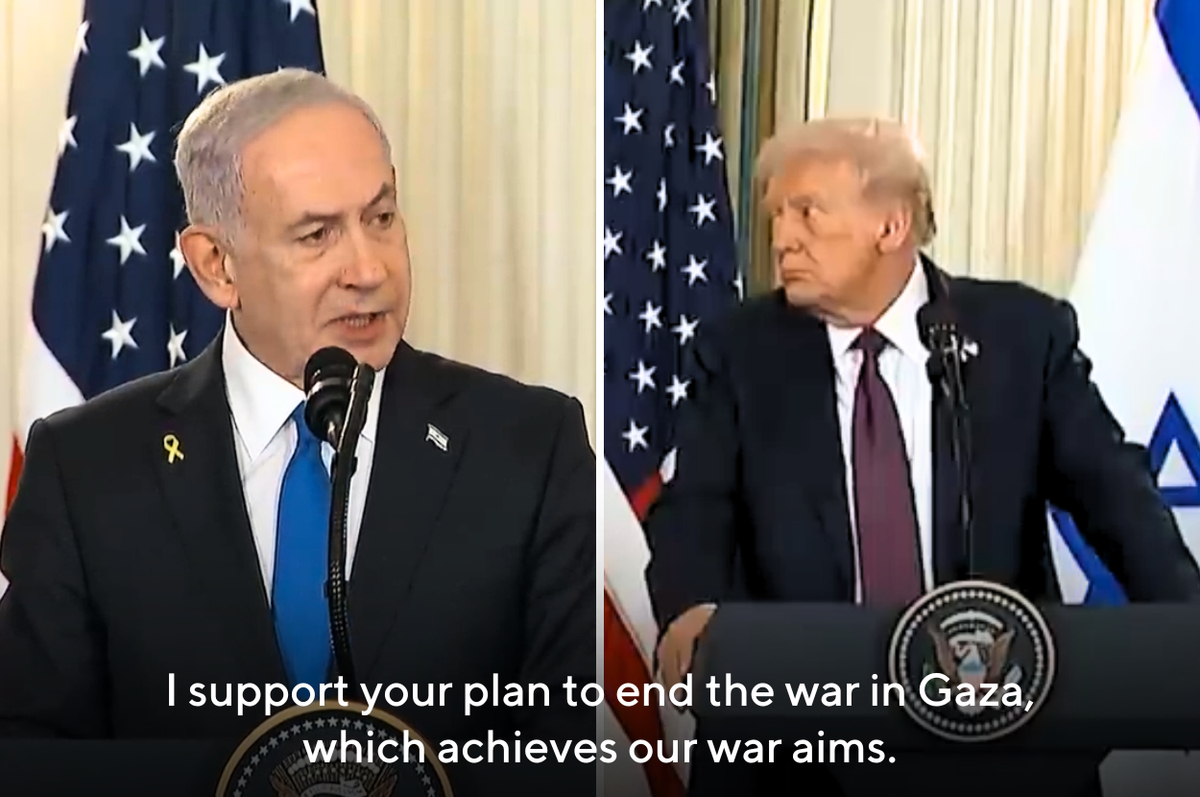 Netanyahu trump 20 point peace plan gaza