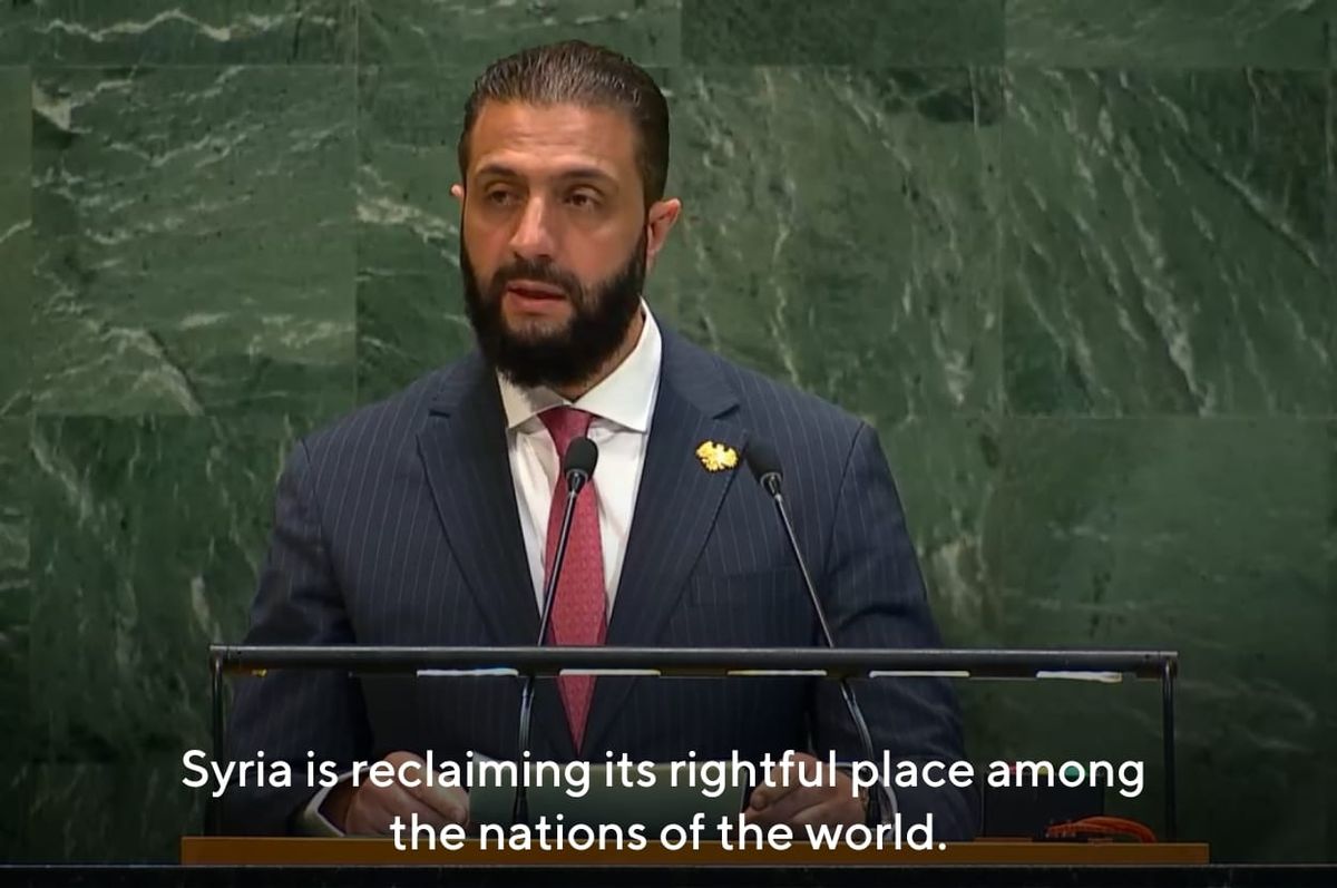 syria president first un speech 58 years ahmed al sharaa