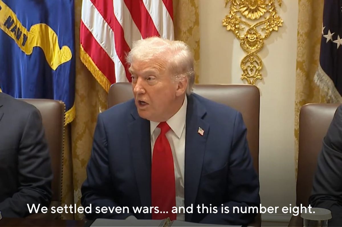 trump ended eight wars gaza ceasefire israel hamas