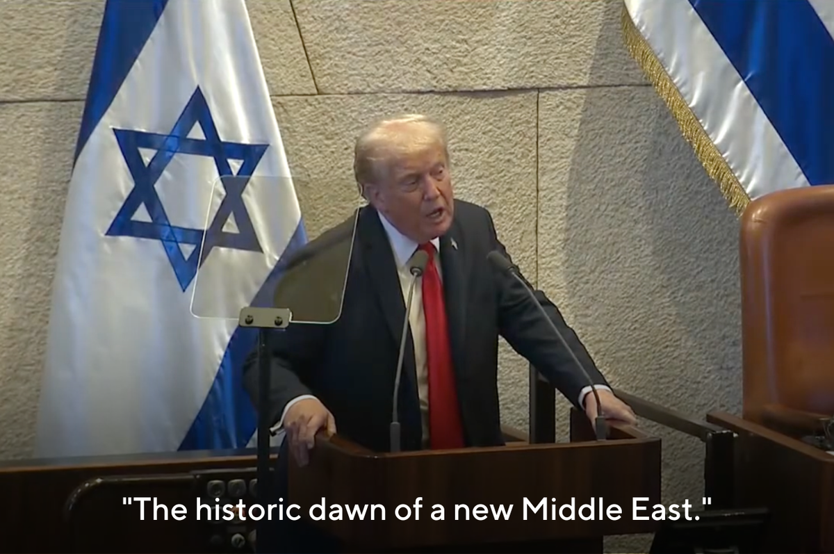 trump knesset speech gaza netanyahu ceasefire