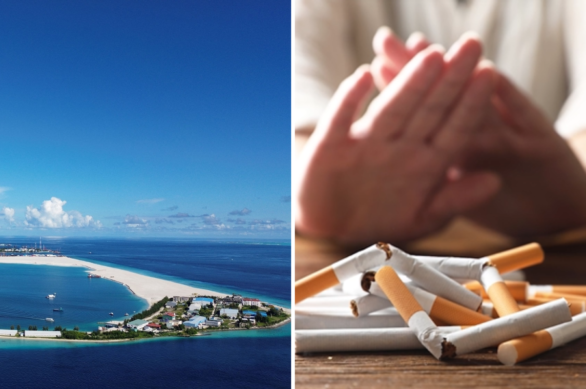 Maldives ban smoking first country