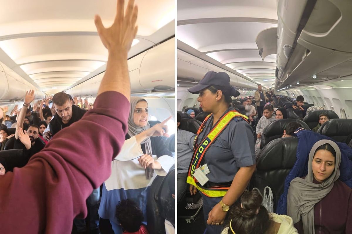 Palestinians flight south africa al majd europe