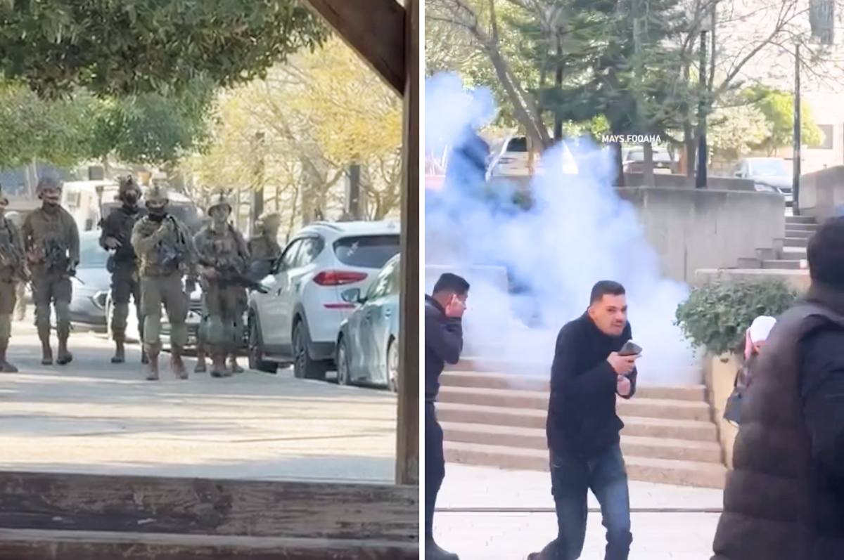 Israel birzeist university raid west bank