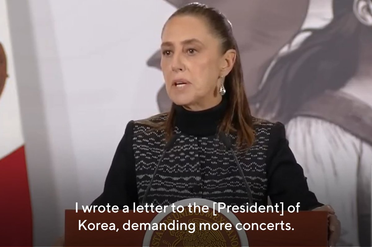 claudia sheinbaum mexico request more bts concerts