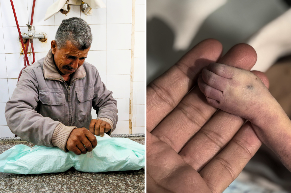 gaza babies freeze death cold winter tents