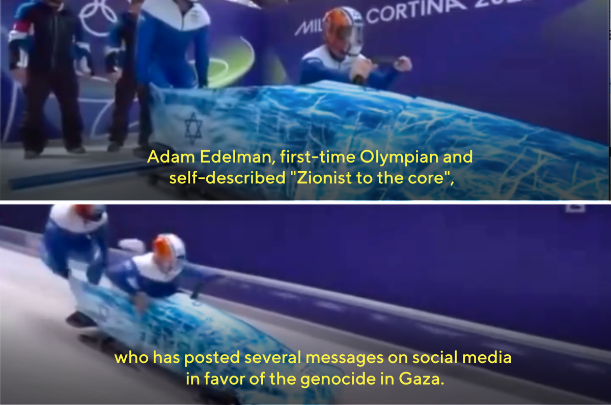 Stefan reina swiss commentator call out israeli zionist olympics genocide