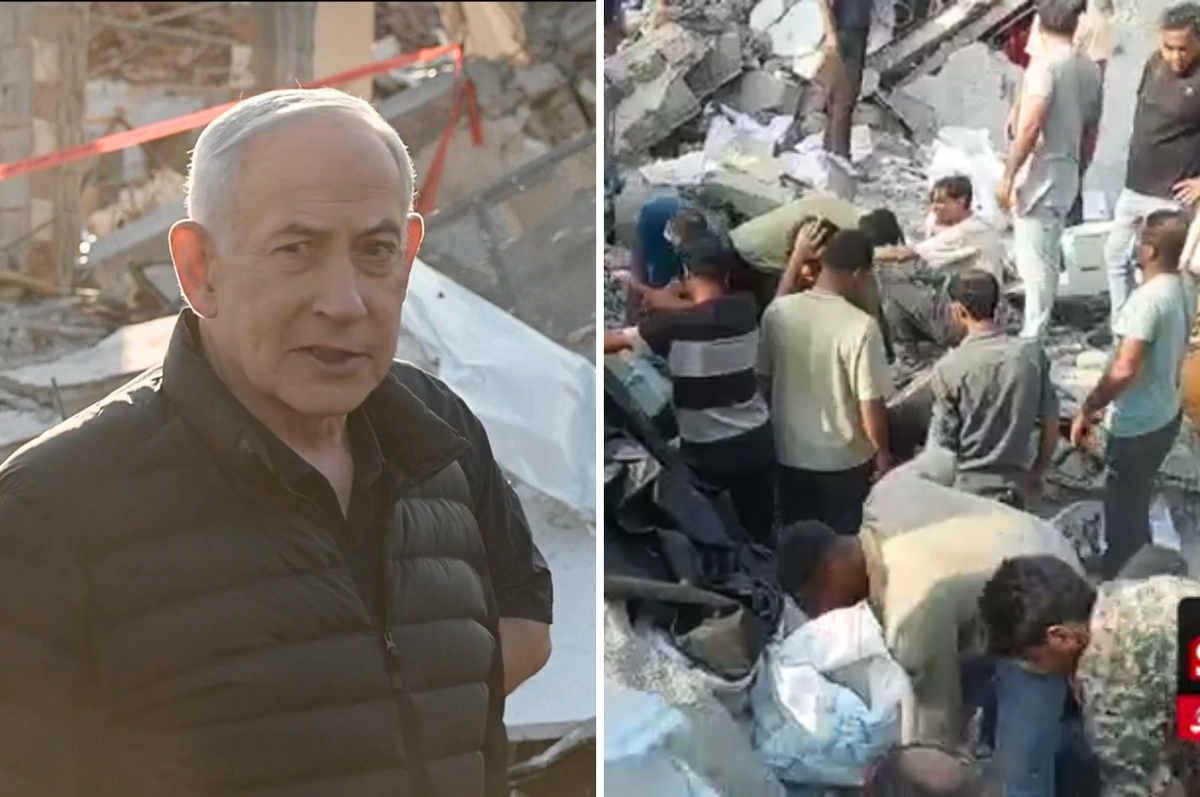 netanyahu israel never target civilians gaza genocide