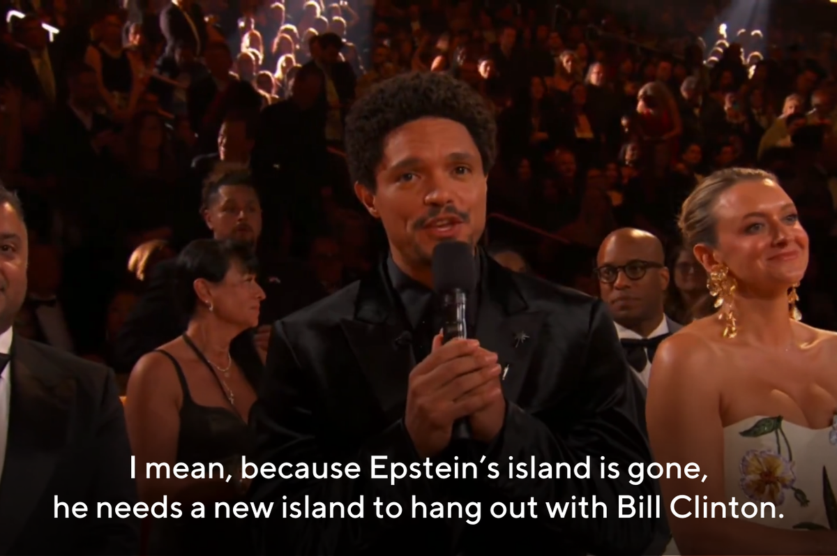 trevor noah grammys trump epstein joke sue