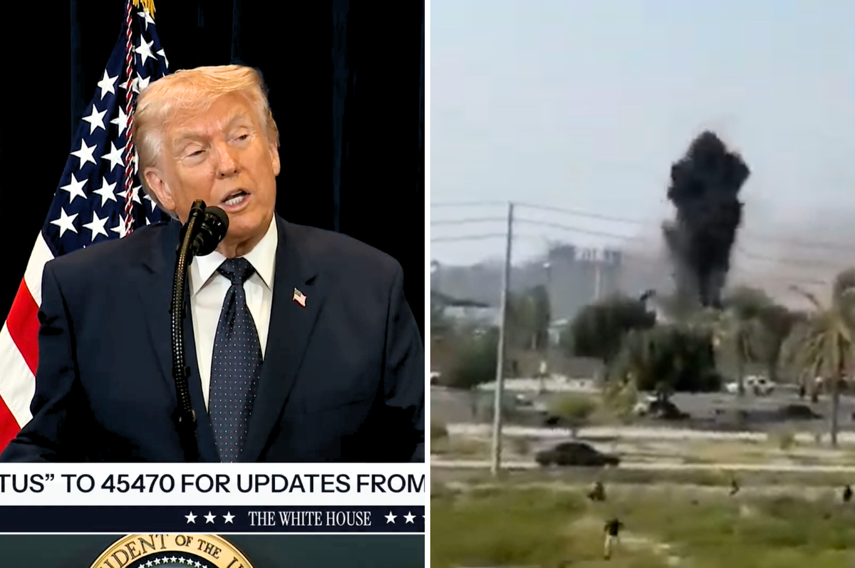 trump us bomb iran girls school downplay