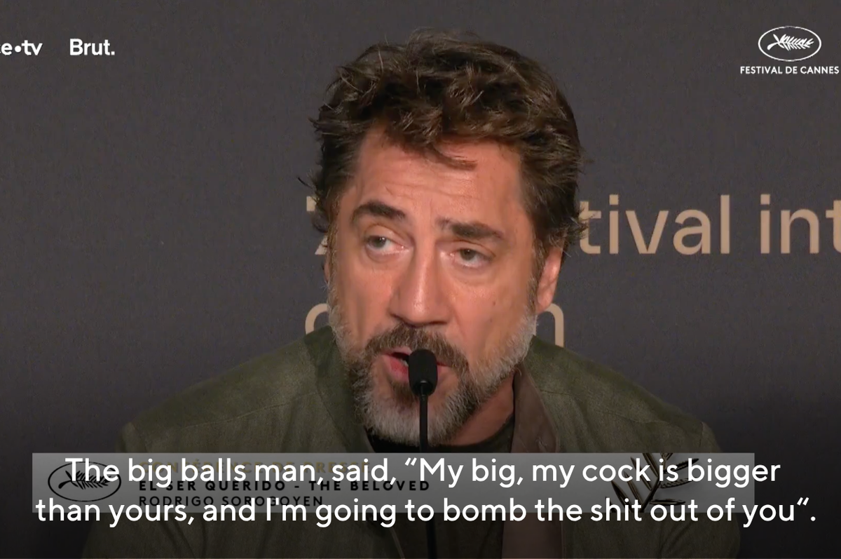 javier bardem cannes call out trump putin Netanyahu