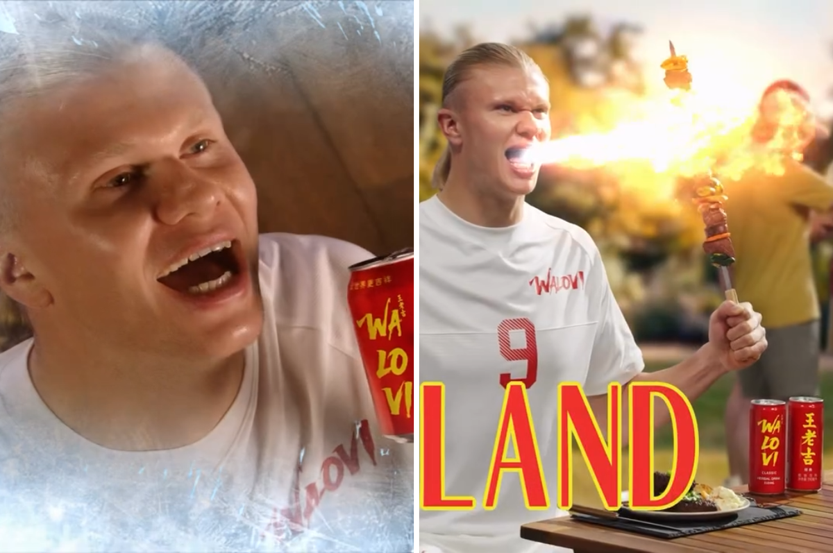 Erling Haaland china herbal tea ad walovi meme