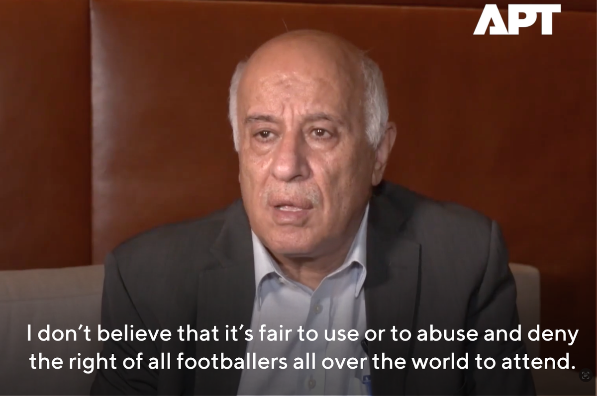 us canada denied world cup visa Palestinian Football Association head Jibril Rajoub