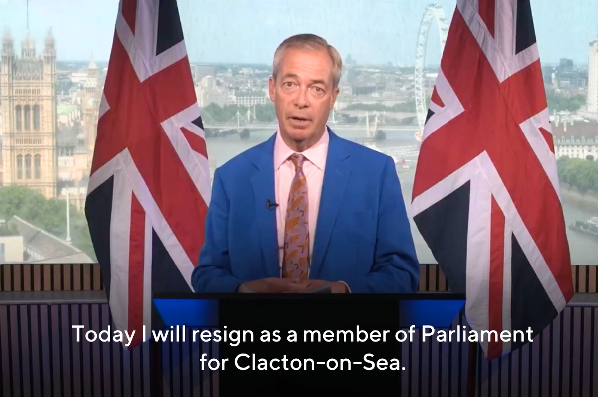 Nigel Farage resigned reform uk financial support