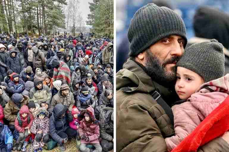belarus poland migrants border trapped