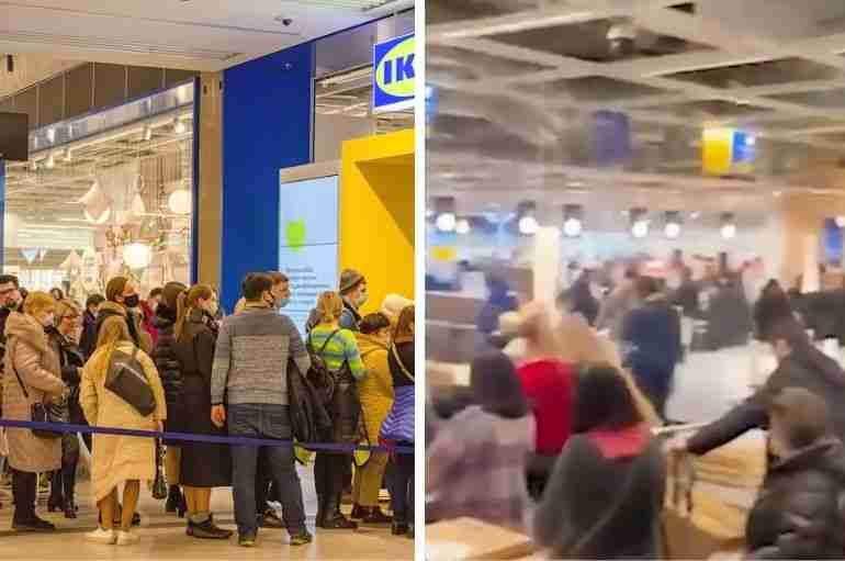 russia ikea shut down panic buying ukraine
