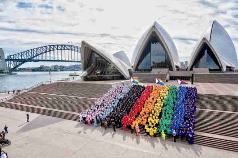 australia progress pride flag sydney opera house