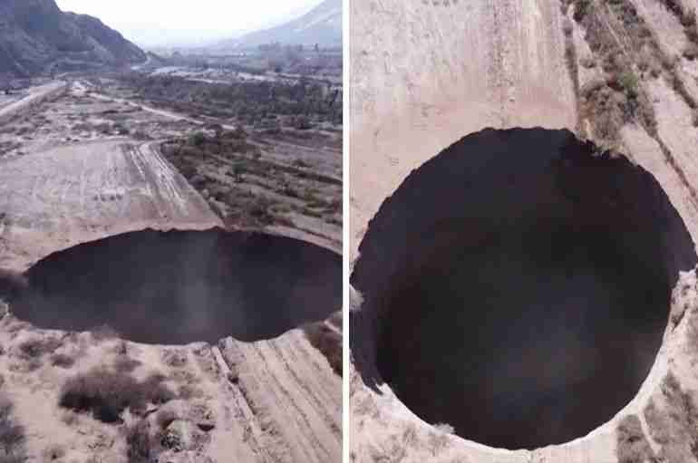 chile sinkhole tierra amarilla mining