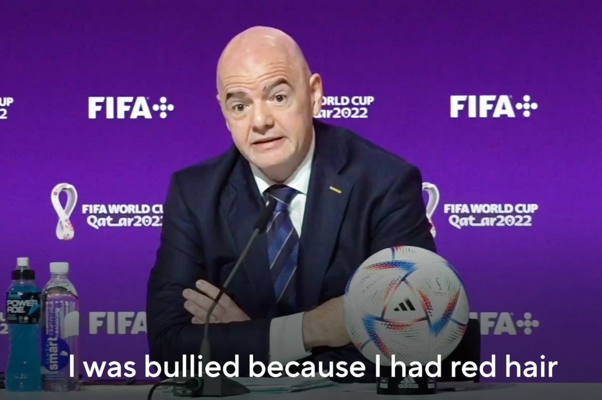 fifa president discrimination i feel qatari gianni infantino