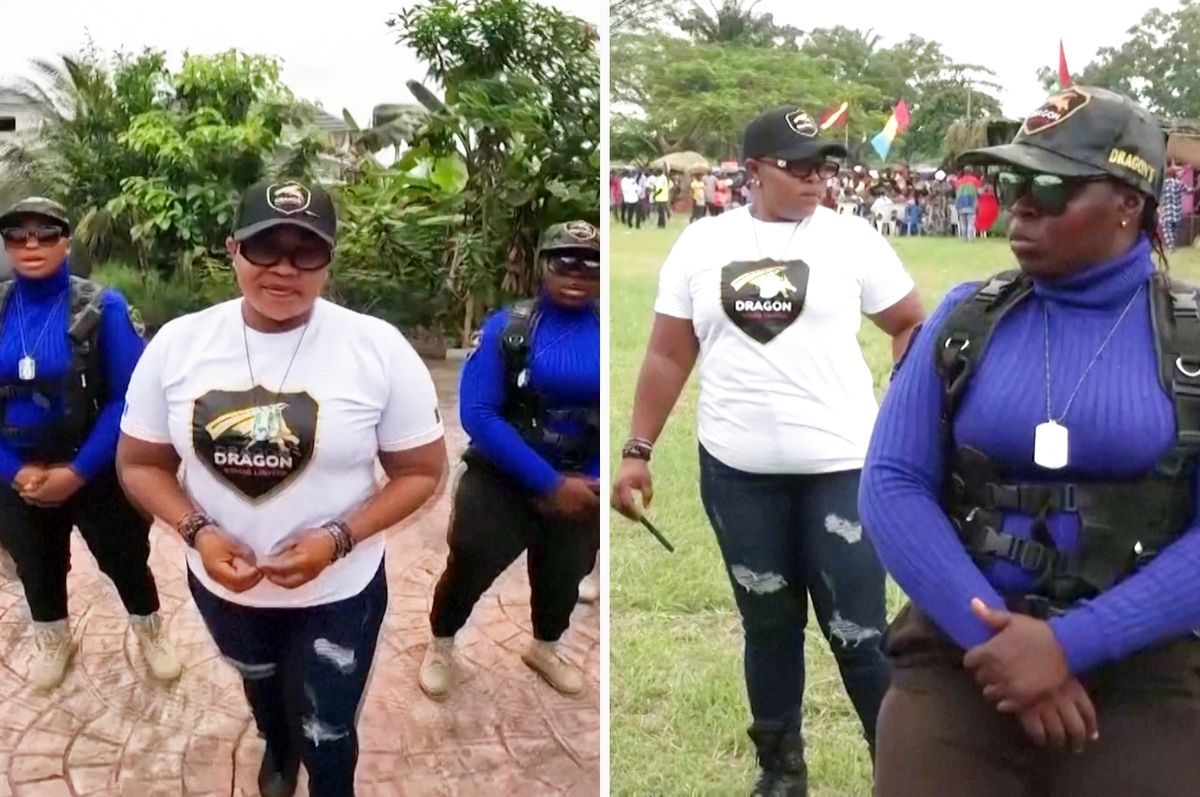 nigeria women bouncers dragon squad