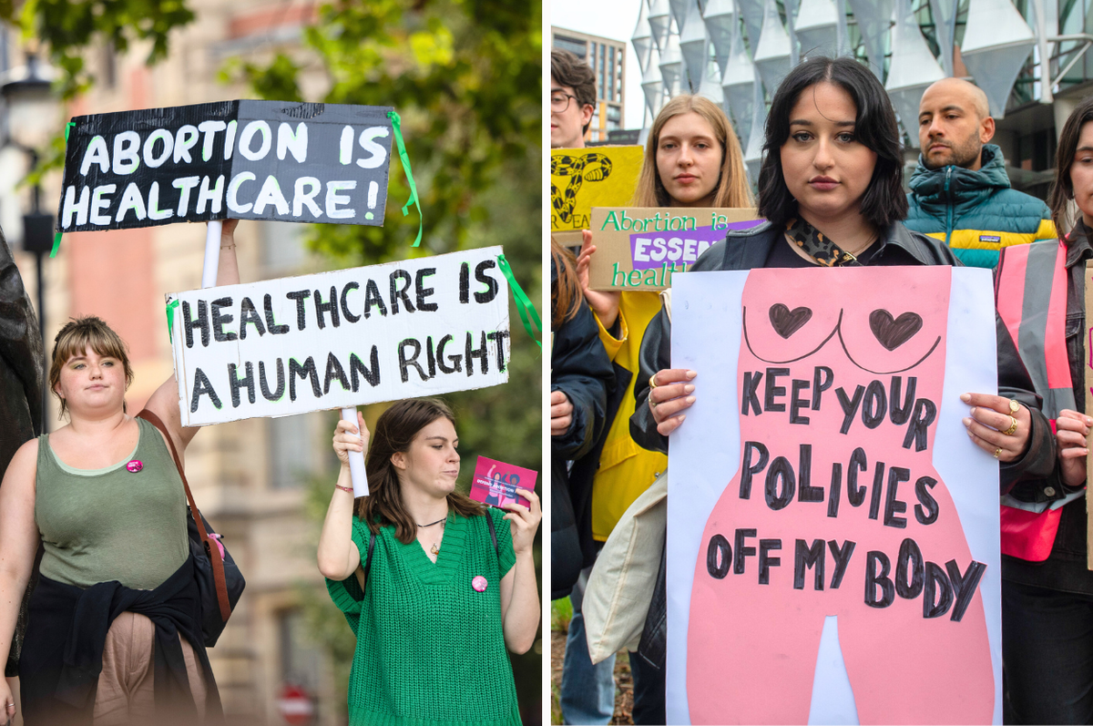 carla foster uk woman abortion 8 months protest