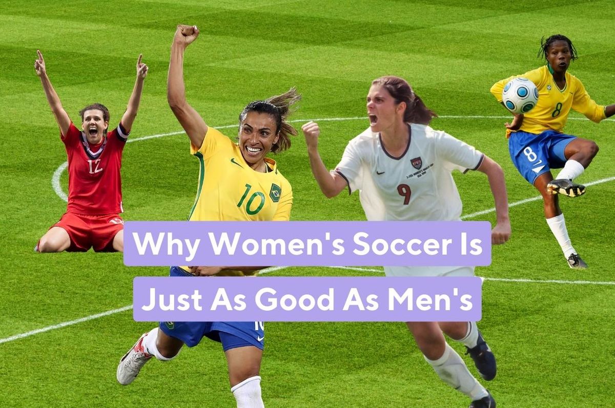 Soccer football records women vs men reality