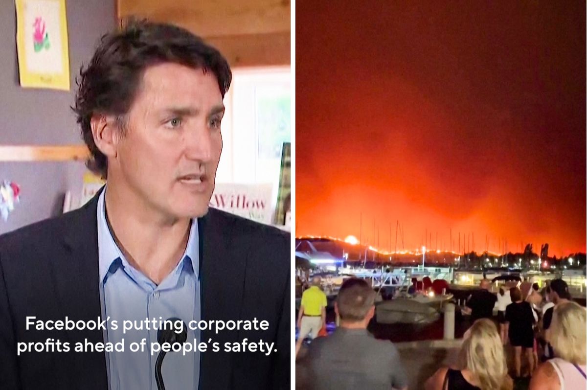 trudeau meta news blocked canada wildfires