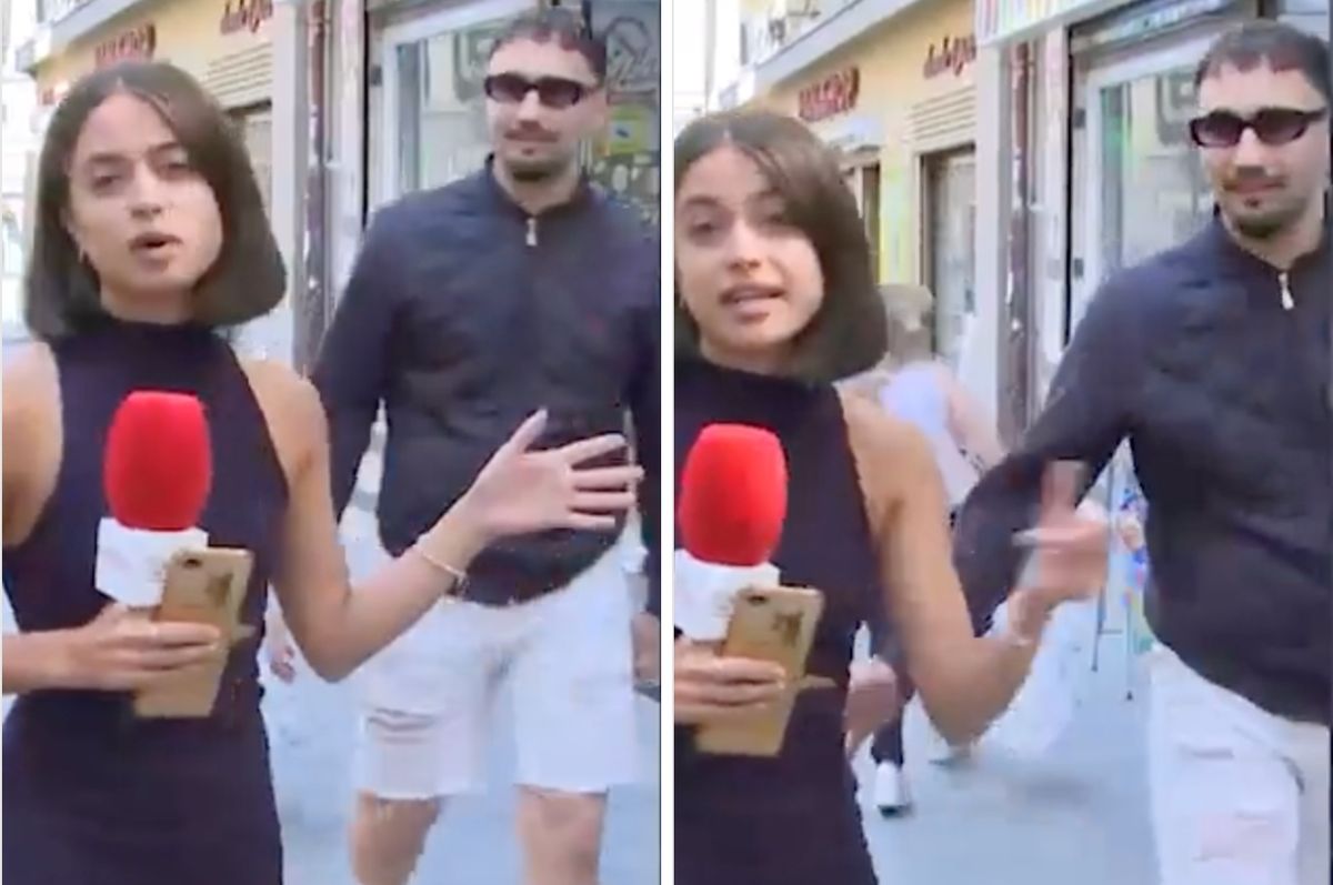 spain reporter groped butt live isa balado
