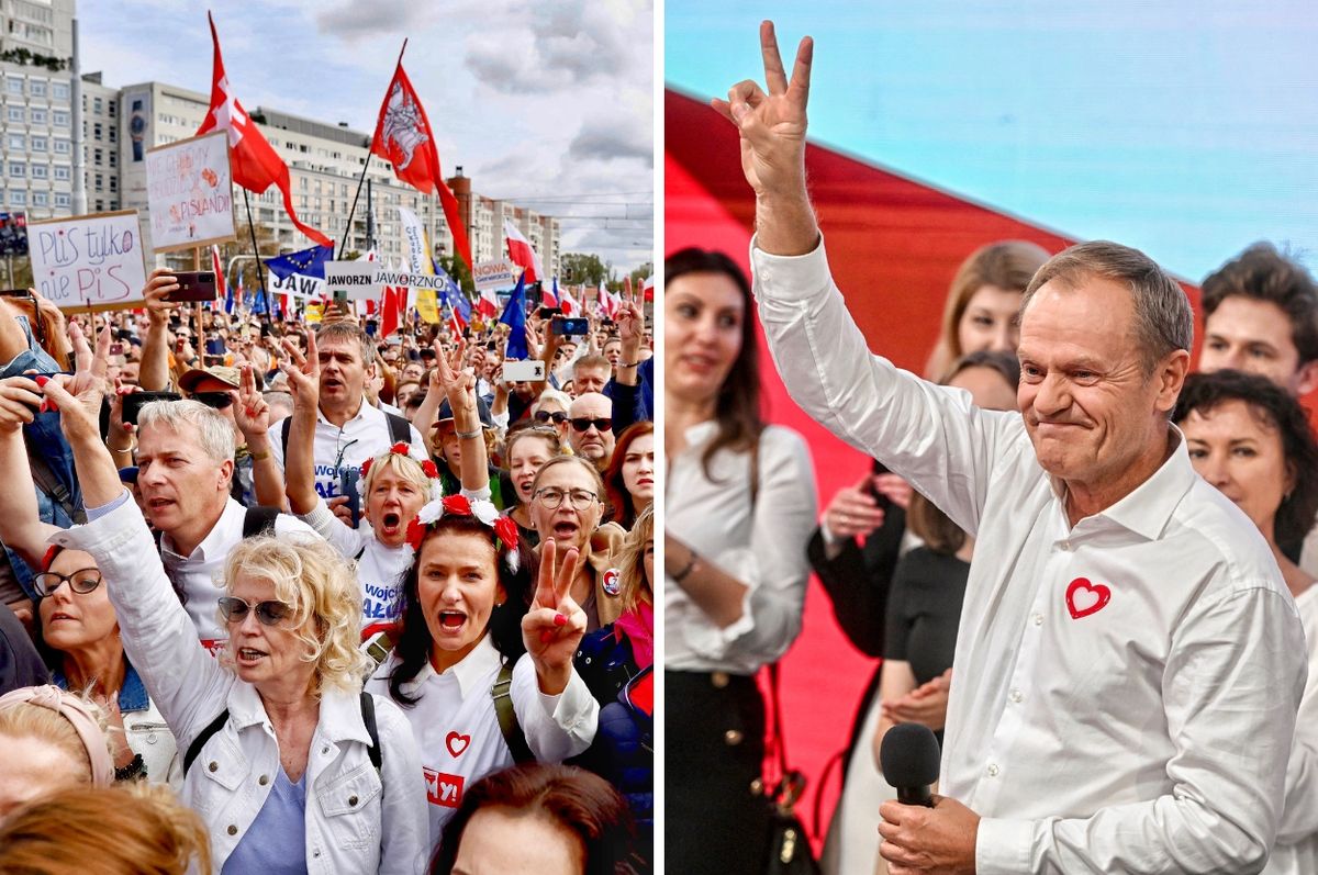 poland election 2023 pis out civic platform donald tusk