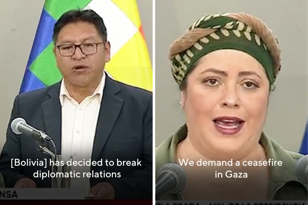 bolivia israel cut ties gaza