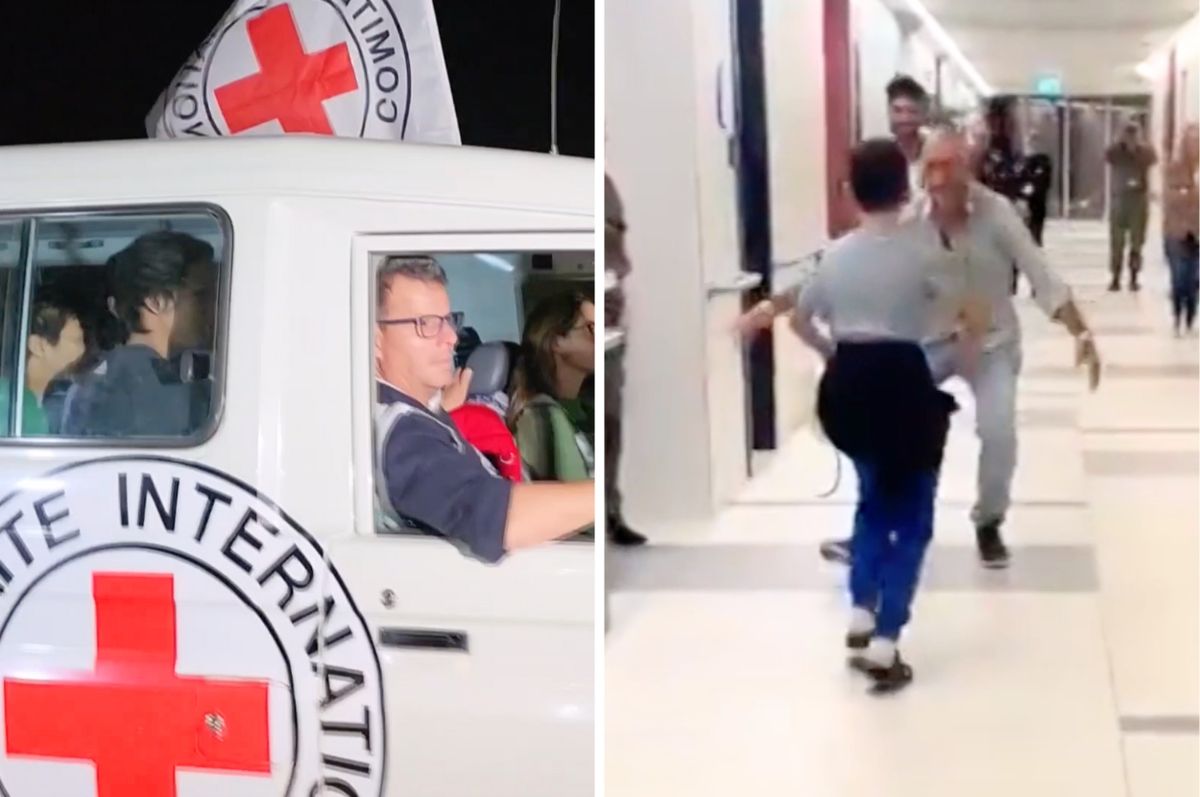 hamas release israel hostages reunited gaza