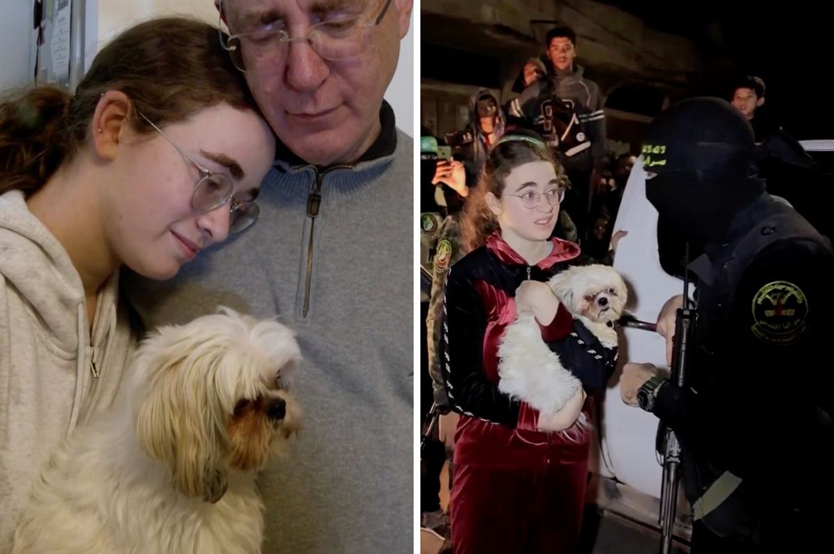 israeli girl hostage dog hamas mia leimberg
