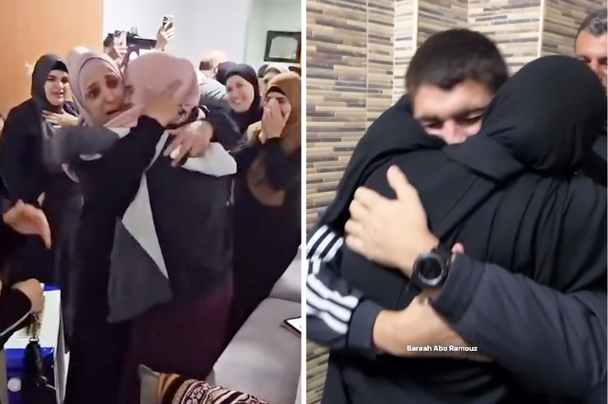 palestine women children freed israel hamas deal reunions