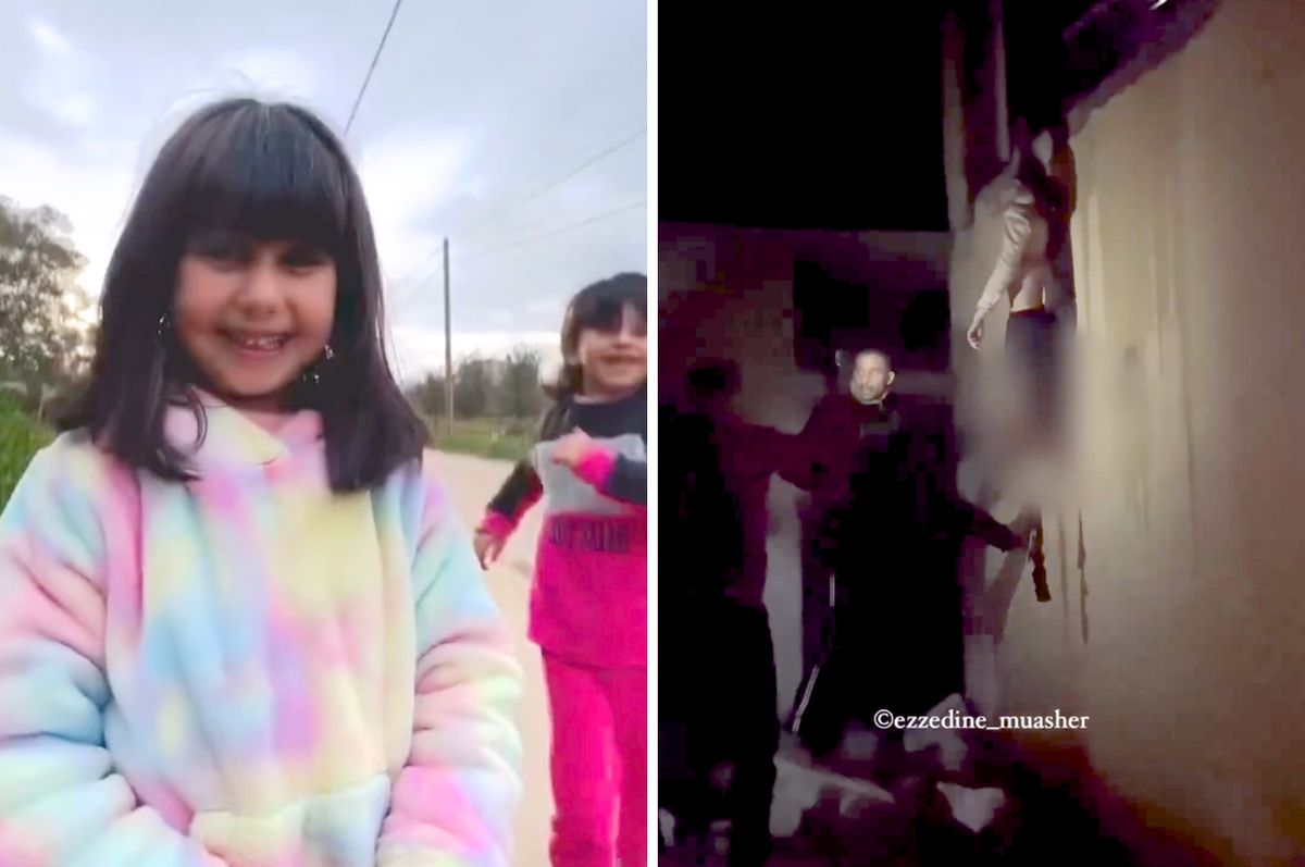 gaza girl dangling wall sidra rafah israel