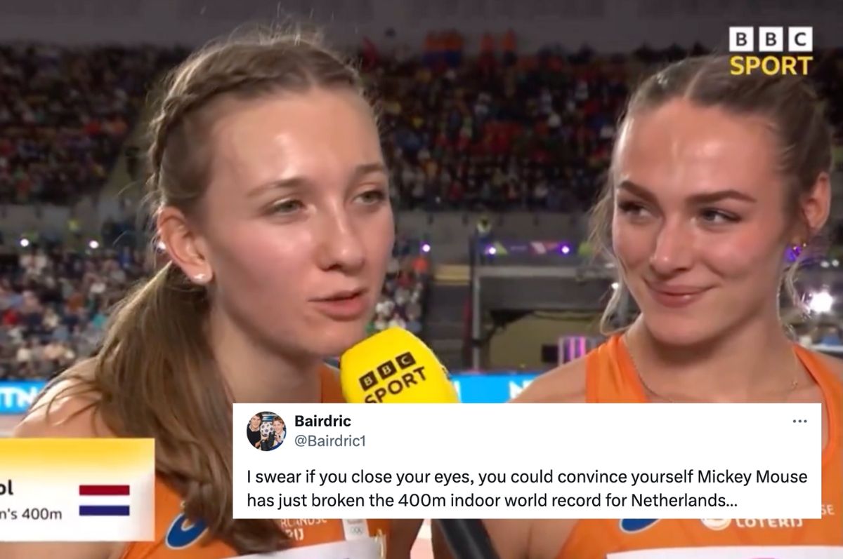 dutch runner mickey mouse femke bol 400 meter record