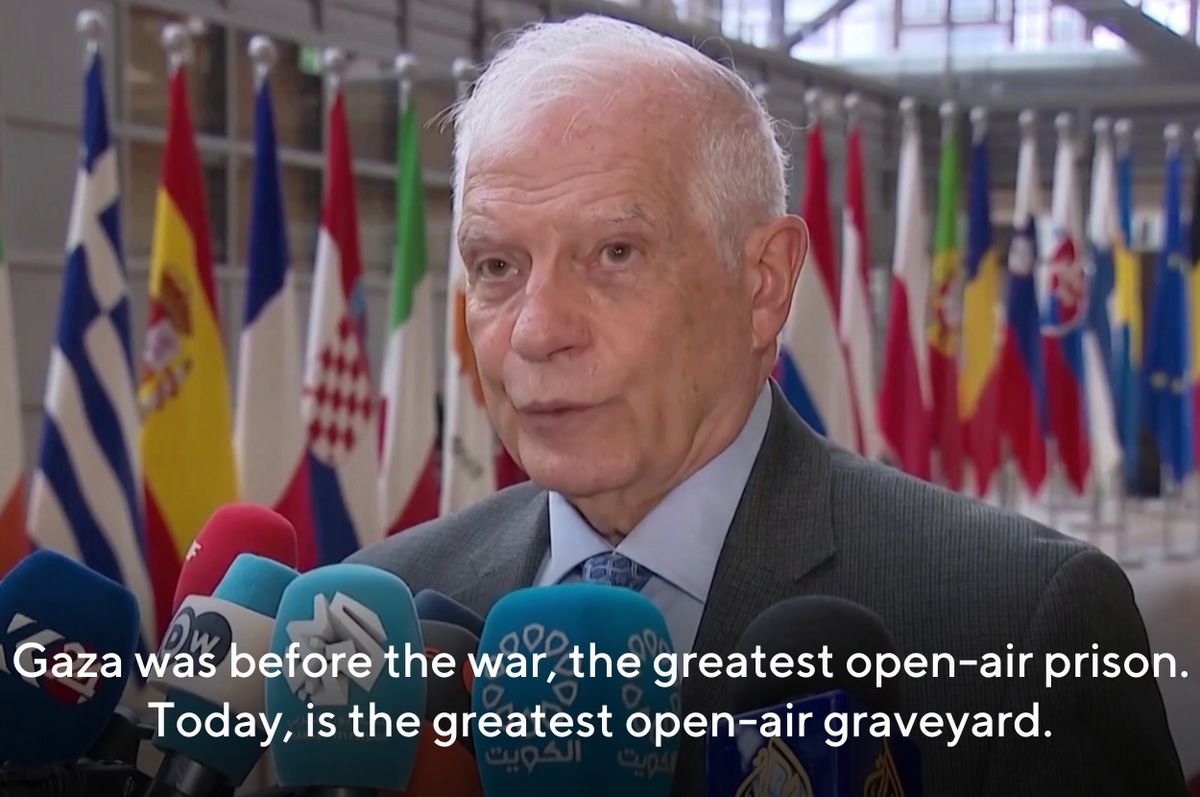 eu josep burrell gaza open graveyard