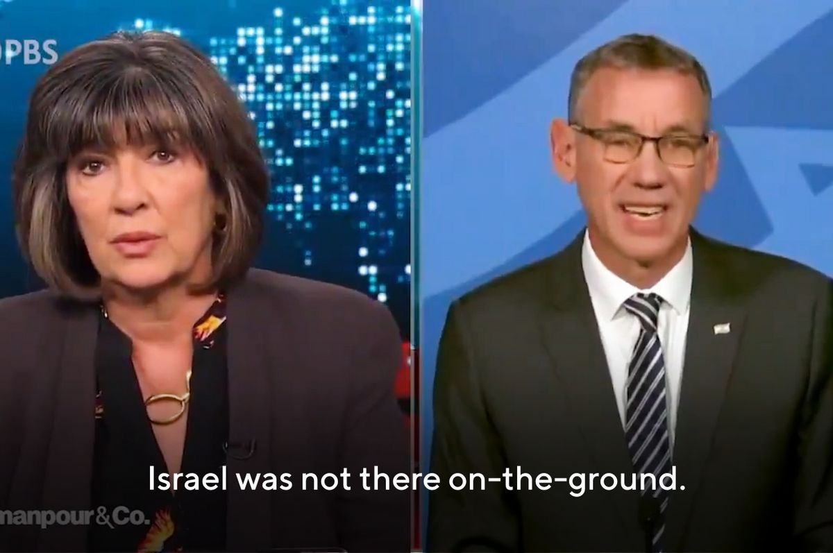 israel advisor lies flour massacre gaza mark regev