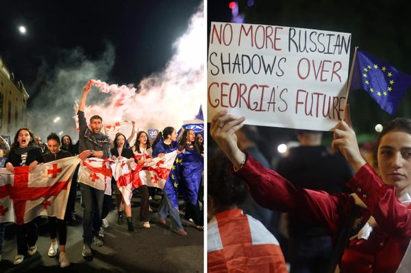 georgia russia law protests young people