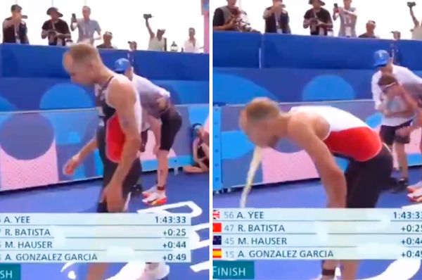 triathlete vomit seine olympics paris tyler mislawchuk