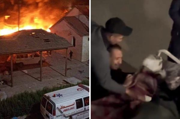 Israel bomb north gaza last functioning al ahli hospital