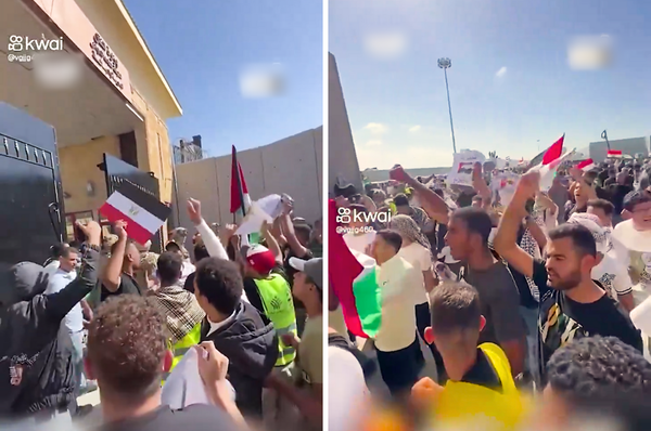 egypt protest rafah crossing gaza blockade