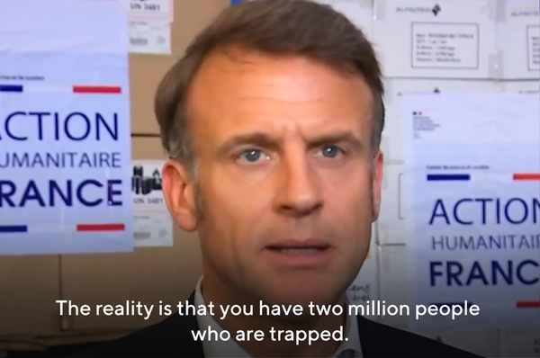 macron call out trump gaza real estate project