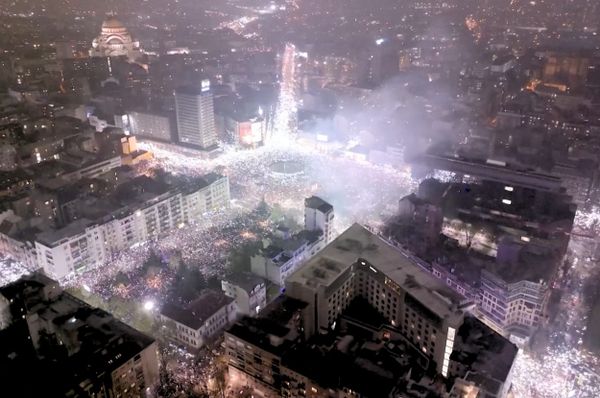 serbia anti government protest corruption biggest