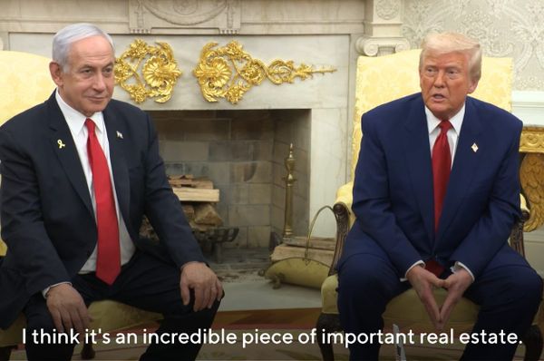 Trump netanyahu gaza incredible real estate