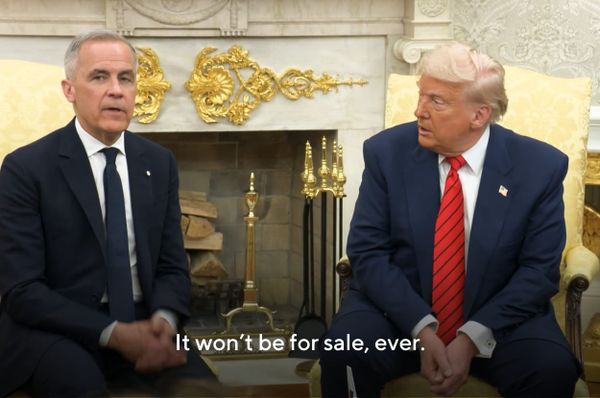 Mark Carney canada not for sale donald trump meeting