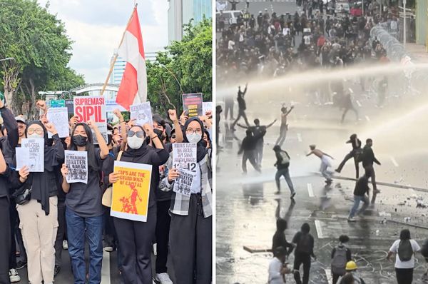 indonesia students military law protests