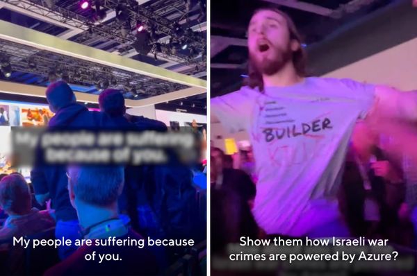 microsoft build protest ai azure israel genocide gaza