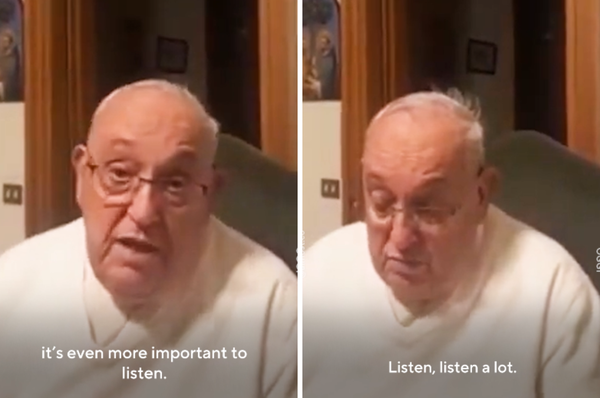 pope francis young people message listening