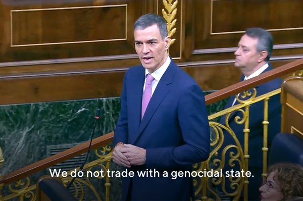 Spain pedro sanchez israel genocidal state eurovision ban